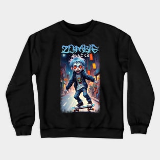 Zombie Skater 01 Crewneck Sweatshirt